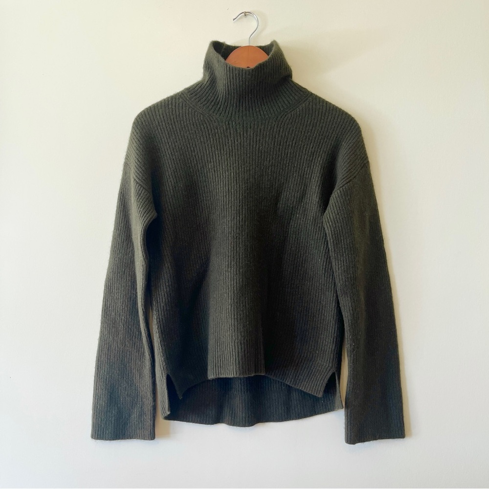 Helmut Lang ribbed turtleneck sweater